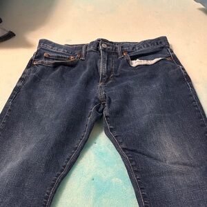 GAP Men's Dark Blue Straight Jeans